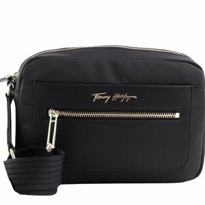 Tommy Hilfiger Black Crossbody / Shoulder Bag with Gold Accents